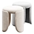 Elegant Petal Stool 3D model small image 1