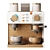 Wooden Coffee Tea Machine Playset 3D model small image 3