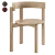 Minimalist Wood Chair Artistry 3D model small image 1