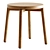 Stylish Low Ash Stool for Modern Interiors 3D model small image 1