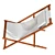 Acacia Deck Chair | UV Unwrapped | 8192x8192 Texture 3D model small image 4