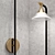 Brass Black Sierra Wall Sconce 3D model small image 4