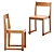 Modern Birch Frama Chair 01 3D model small image 5