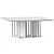 Designer Dining Table Set Mauro Lipparini 3D model small image 3