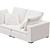 Luxury Malibu Cloud Sofa 3D model small image 4