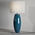 Elegant Louvre Home Malta Table Lamp 3D model small image 6