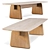 Japanese-inspired Arlette Dining Table 3D model small image 1