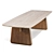 Japanese-inspired Arlette Dining Table 3D model small image 2