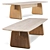 Japanese-inspired Arlette Dining Table 3D model small image 4