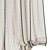 Contrasting Stitch Linen Curtains 3D model small image 2