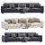 Modern Marac Avana Sofa Set 3D model small image 1