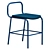 Sleek Loop Bar Stool 3D model small image 5