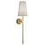 Elegant Linen Cone Wall Sconce 3D model small image 1