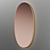 Modern Rotating Wall Mirror Design 3D model small image 2