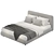 Sleek Modern Bed Design 3D model small image 1