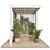 Pergola Roof Garden Furniture Ensemble 3D model small image 2