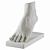 Contemporary Foot Sculpture Art Piece 3D model small image 3