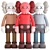 KAWS Companion Figure Set 3D model small image 1