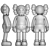 KAWS Companion Figure Set 3D model small image 4