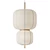 Rice Paper Pendant Lamp, Misaki 3D model small image 2