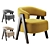 Stylish Poliform Loai Armchair 3D model small image 1