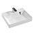 Over-Washing Machine Basin T5070 3D model small image 1