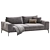  Modern Anthracite Raven Sofa 3D model small image 2