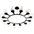 Versatile Ring Chandelier & Lamps 3D model small image 5