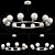 Versatile Ring Chandelier & Lamps 3D model small image 7