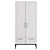 Berber Two-Door Wardrobe with Drawers 3D model small image 2