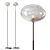 Elegant Blown Glass Floor Lamp 3D model small image 1