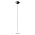 Elegant Blown Glass Floor Lamp 3D model small image 6