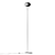 Elegant Blown Glass Floor Lamp 3D model small image 7