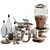 Modern Tableware Set 2 - 3D Model 3D model small image 1