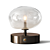 Pivoting Blown Glass Table Lamp 3D model small image 4