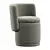 Elegant Swivel Barrel Chair Upholstered 3D model small image 2