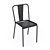 Vintage Metal Tolix T4 Chair 3D model small image 1