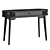 Ronald Writing Desk Natural Black 3D model small image 3