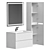 Uperwood Tanos 80 cm Bathroom Furniture Set 3D model small image 6