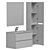Uperwood Tanos 80 cm Bathroom Furniture Set 3D model small image 11