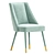 Elegant Figueroa Velvet Dining Chair 3D model small image 3