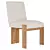 Sleek Roxy Dining Chair: Corona Ready 3D model small image 2