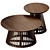 Sleek Round Jeanette Coffee Tables 3D model small image 4