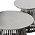 Sleek Round Jeanette Coffee Tables 3D model small image 6