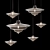 Controvento Pendant Light by Wayne Enterprises 3D model small image 3