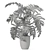 1133 Plant Collection: Lush Greenery 3D model small image 4