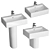 Ideal Standard Connect Cube Sink 3D model small image 1