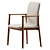 Modern Faux Leather Dining Chair 3D model small image 4