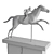 Ancient Greek Equestrian Rider Sculpture 3D model small image 7