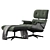 Modern Eames Lounge Chair 2015 3D model small image 10